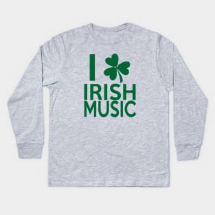 Irish Music Love Kids Long Sleeve T-Shirt